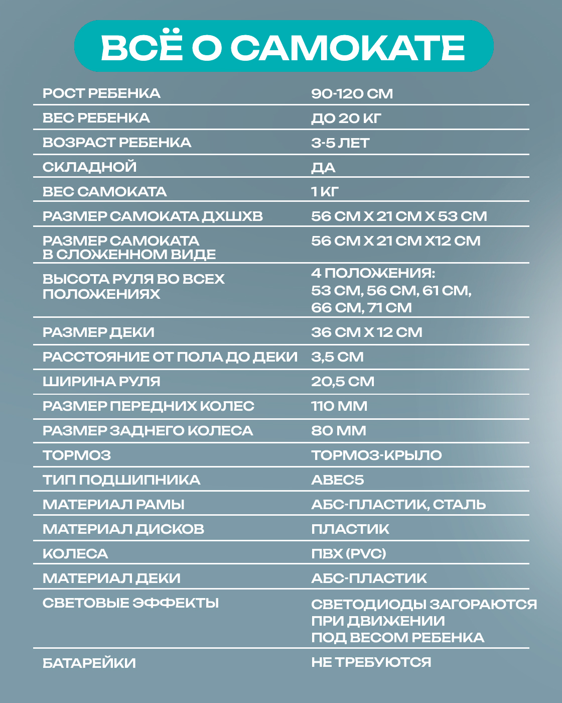 Самокат Navigator трехколесный - фото 11