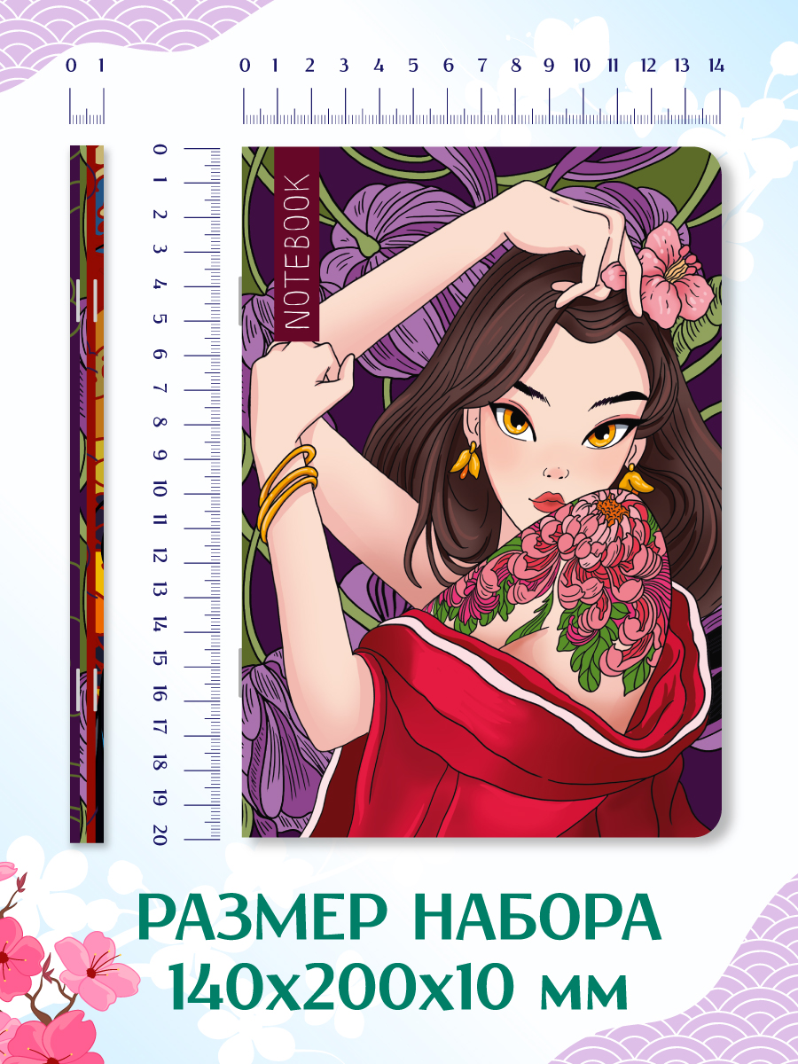 Блокнот Проф-Пресс в линию А5 2 шт. Body Art 40 лист. - фото 5