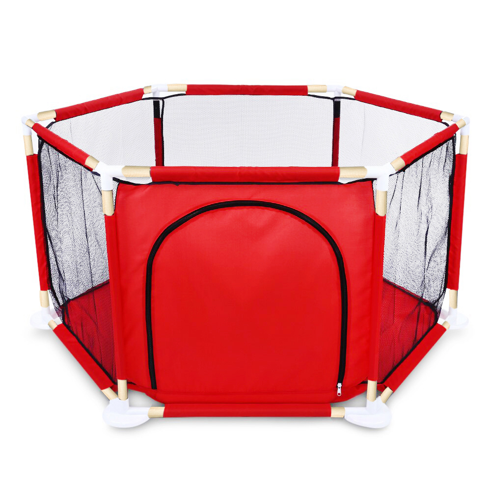 Детский игровой манеж Nuobi ЭКО красный B-BIM/ECO-R - фото 1