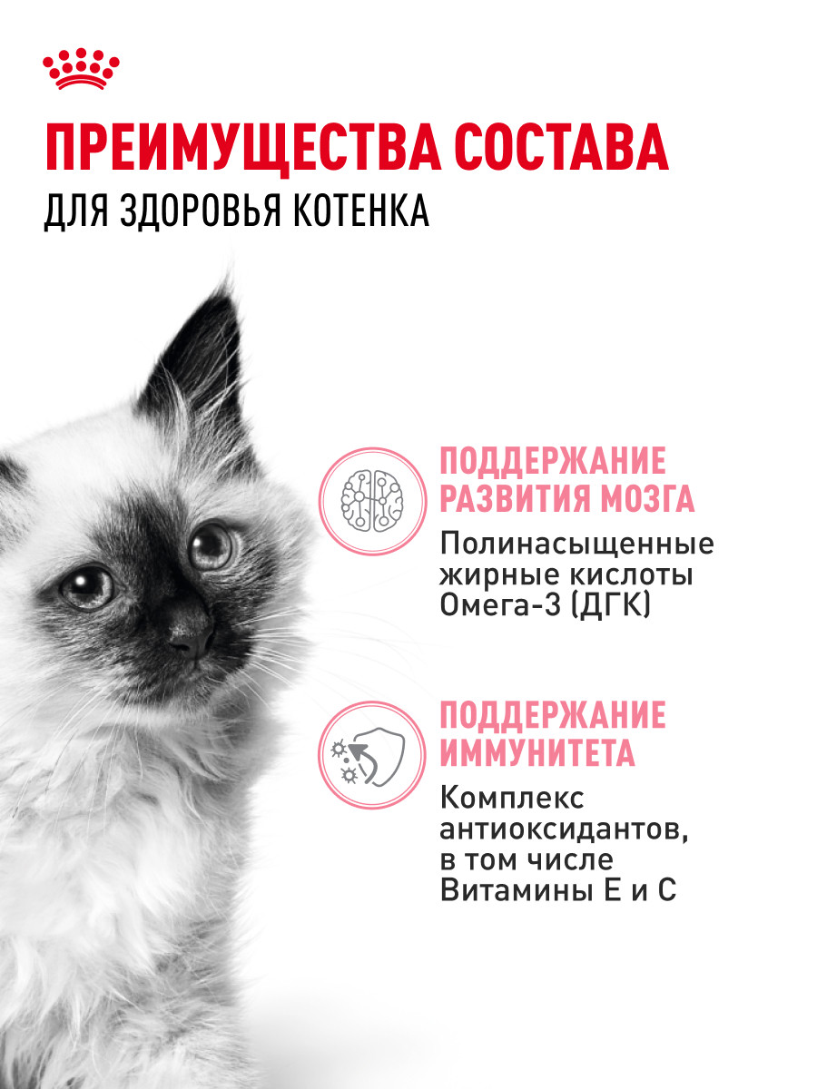 Корм влажный для котят ROYAL CANIN Kitten 85г кусочки в соусе 77851 - фото 3