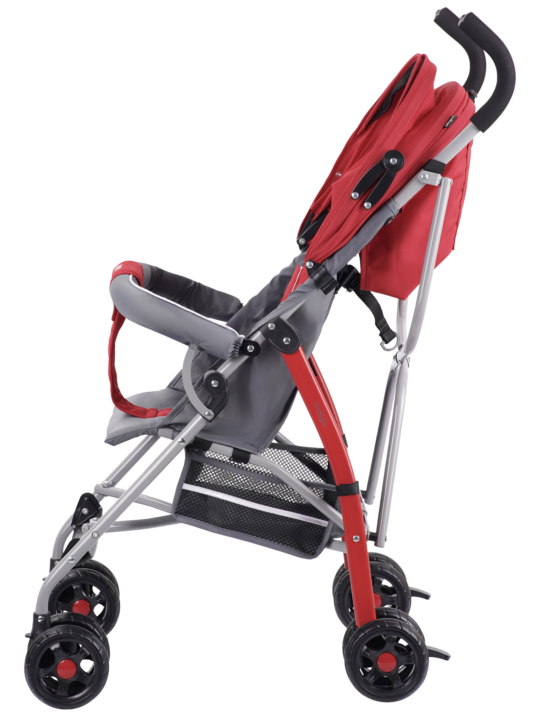 Коляска прогулочная Indigo Bono красный - фото 11