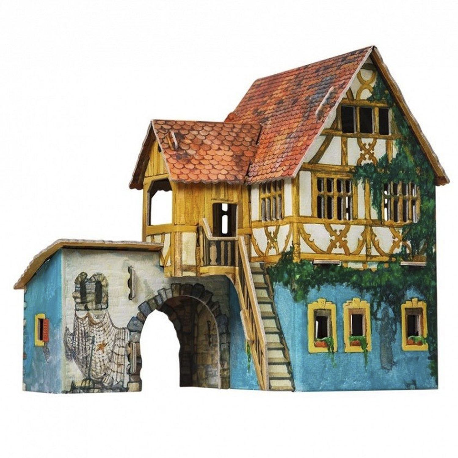 Игрушка из картона Умная бумага Дом с кораблем 284 284 - фото 2
