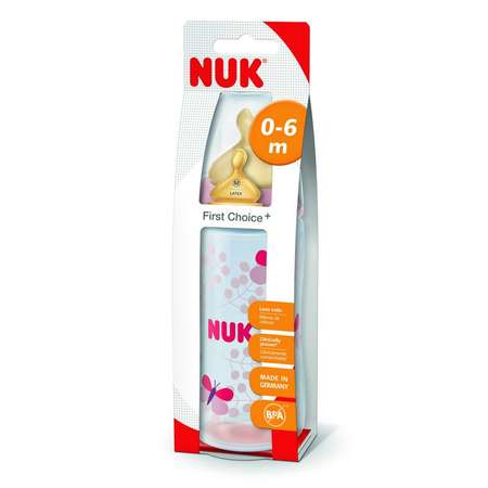 Бутылочка Nuk First Choice Plus 300мл 10741677 в ассортименте