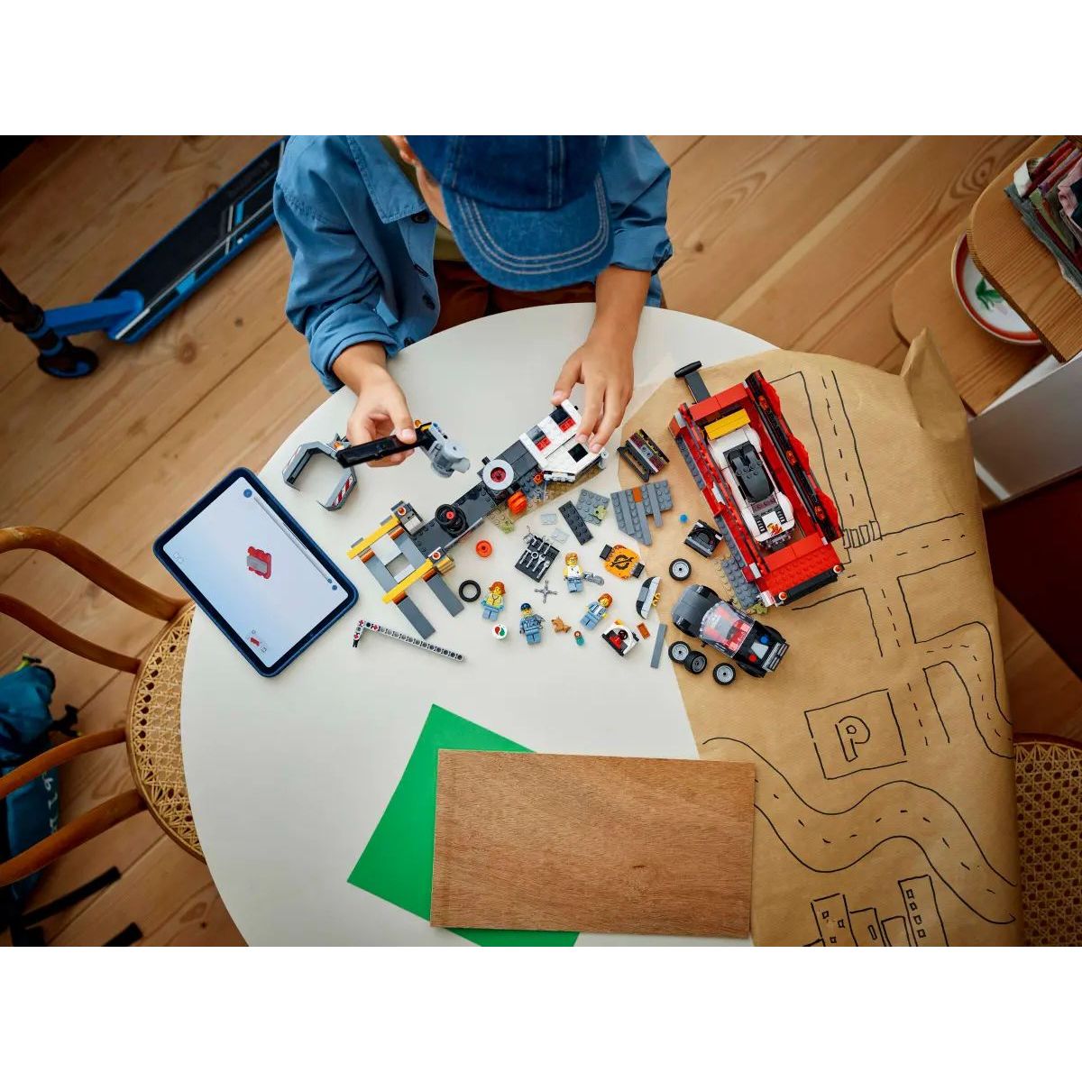 Конструктор LEGO City Свалка с машинами блочный - фото 9