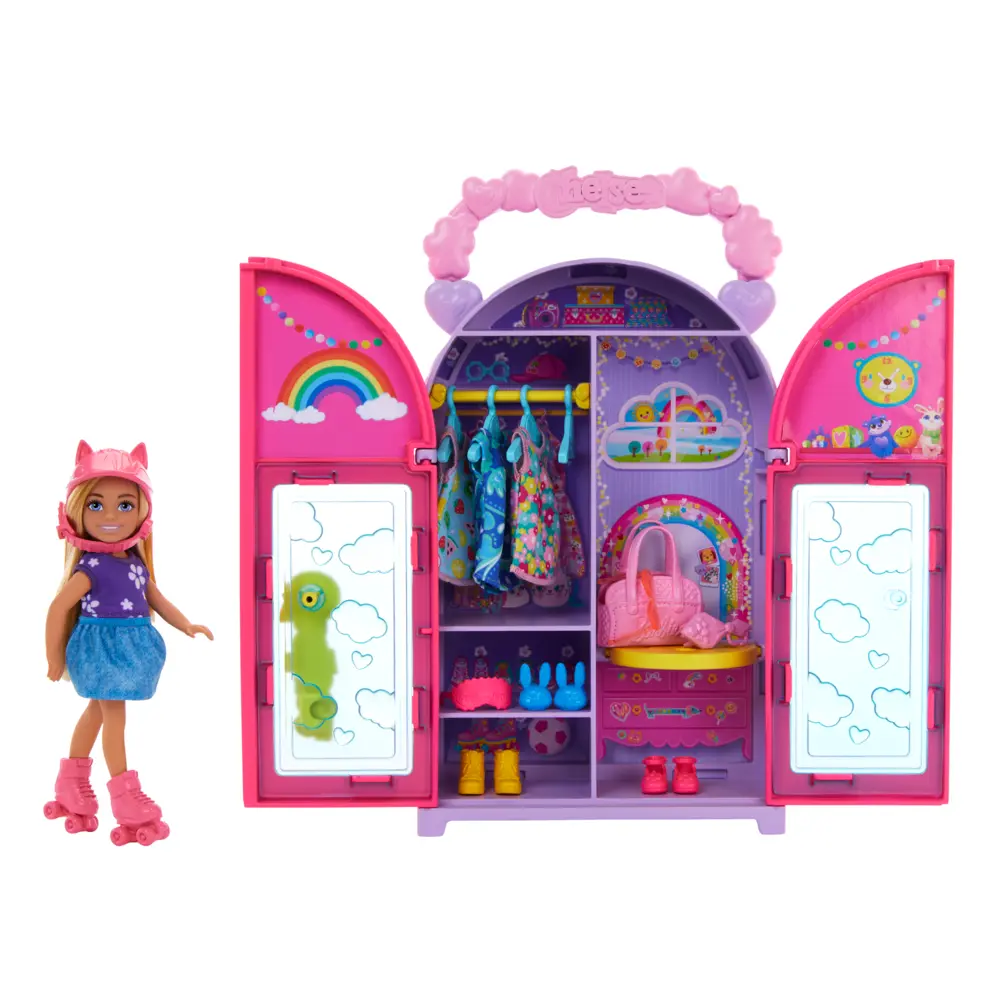 Кукла мини Barbie Chelsea Шкаф Челси HXN03 HXN03 - фото 4