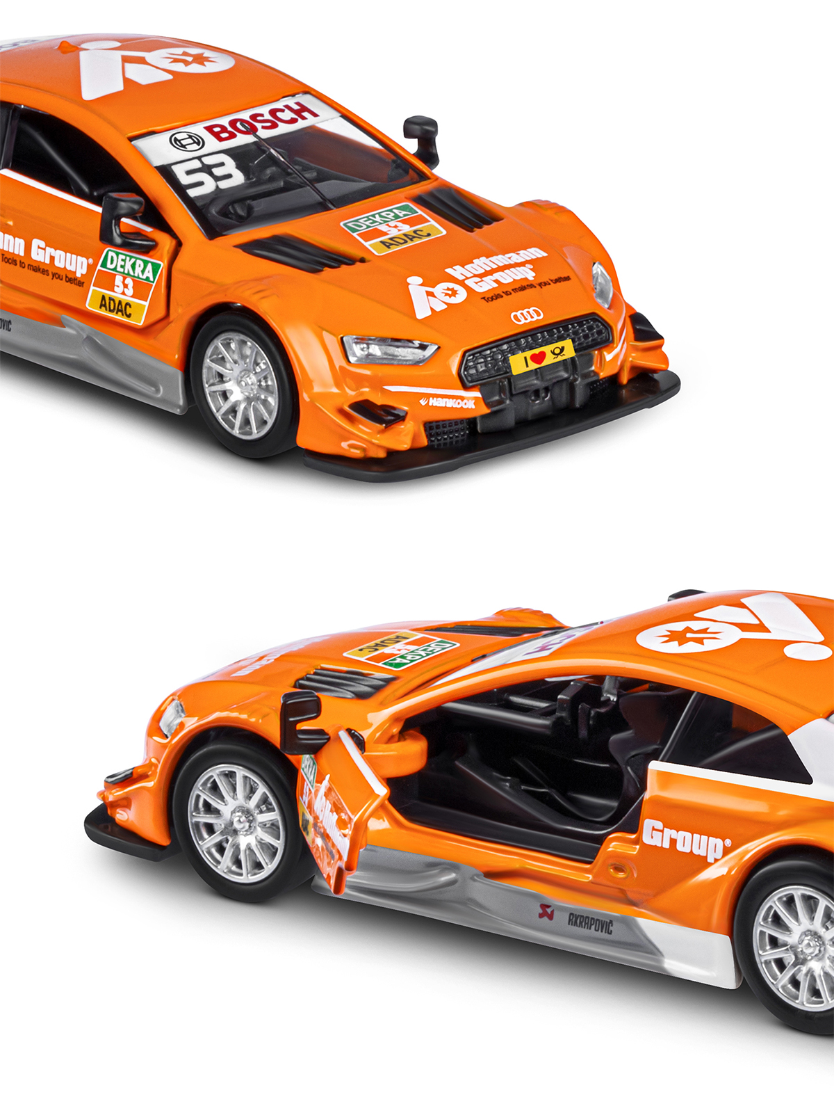 Автомобиль АВТОпанорама Audi RS5 DTM 1:43 JB1251215 - фото 8
