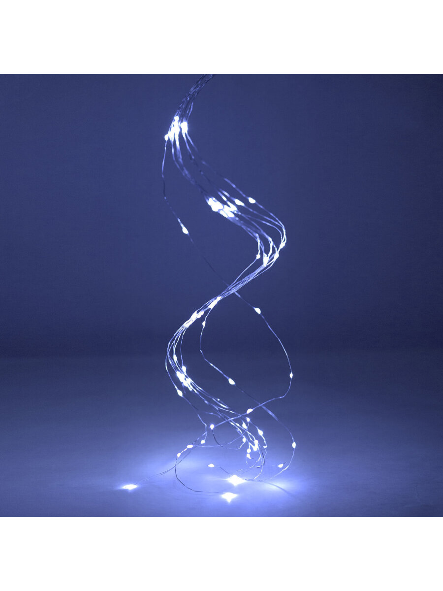 Гирлянда новогодняя Золотая сказка конский хвост интерьерная для дома и на елку 2 м от сети светодиодная - фото 10