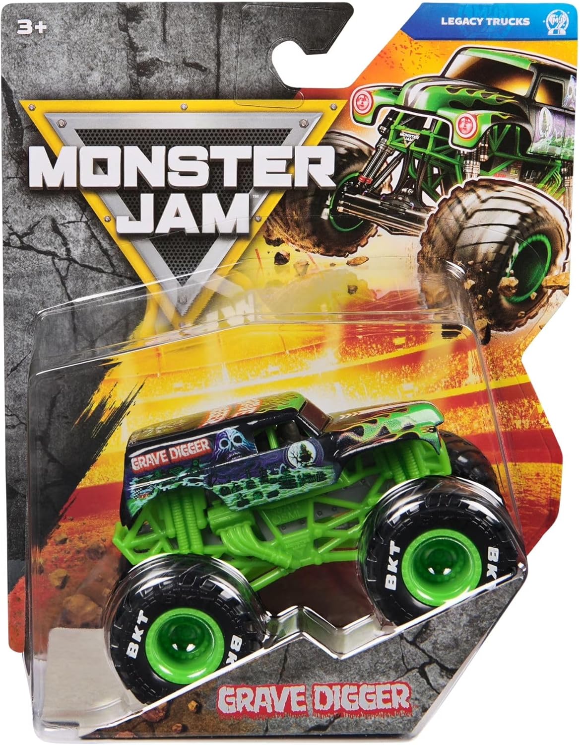 Монстр-трак Monster Jam Grave Digger 1:64 6044941/20156549 - фото 4