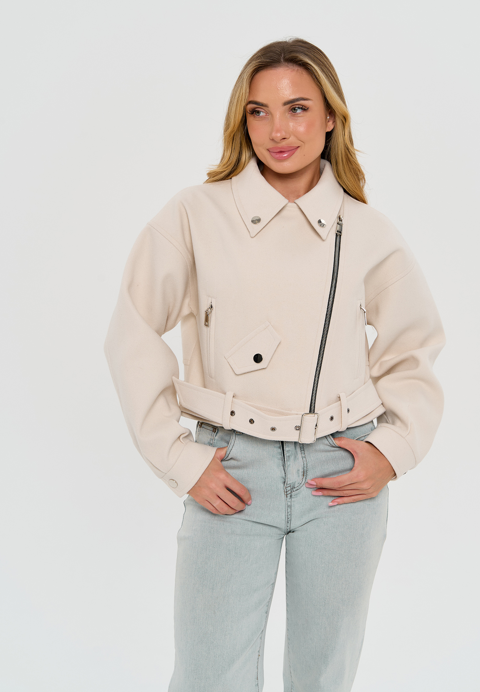 Косуха Stylish AMADEO AJ-8501-бежевый - фото 1