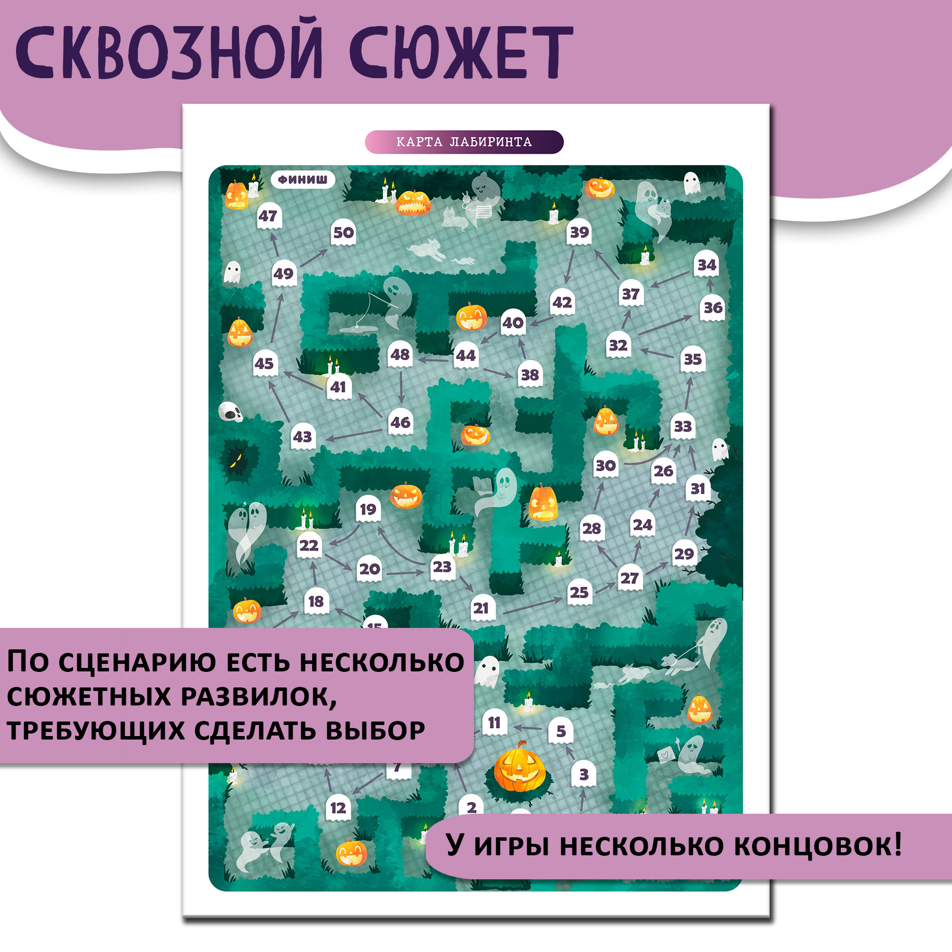 Настольная игра Дрофа-Медиа Квест Лабиринт привидений - фото 5