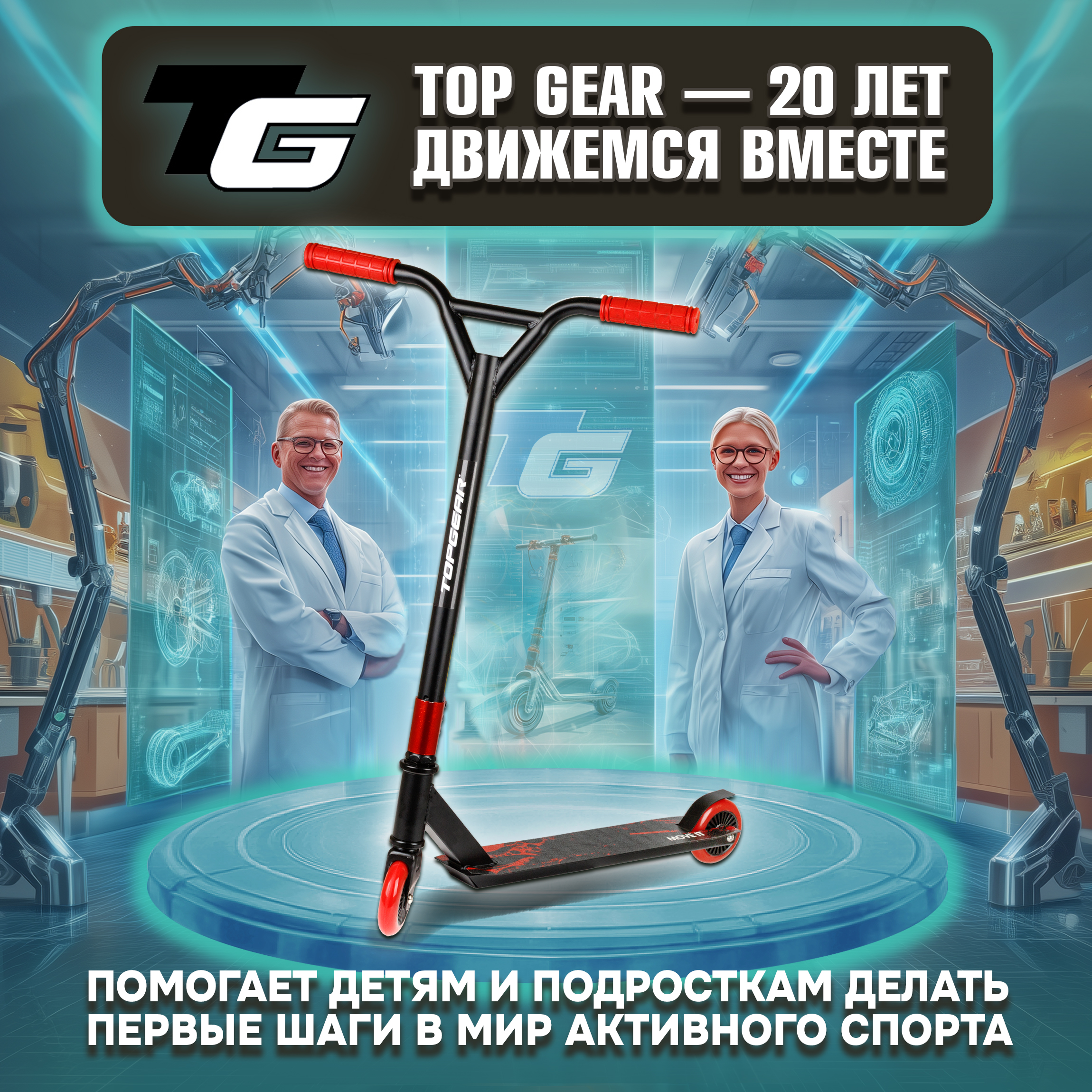 Трюковой самокат TopGear двухколесный - фото 7