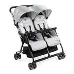 Коляска прогулочная для двойни Chicco Ohlala Twin Silver Cat серый