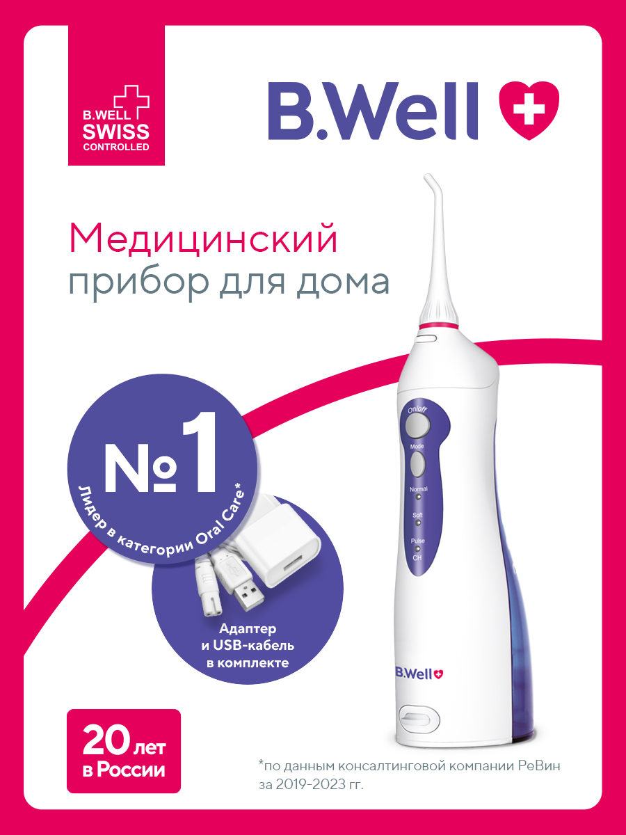 Ирригатор B.Well импульсный 3 реж. - фото 2