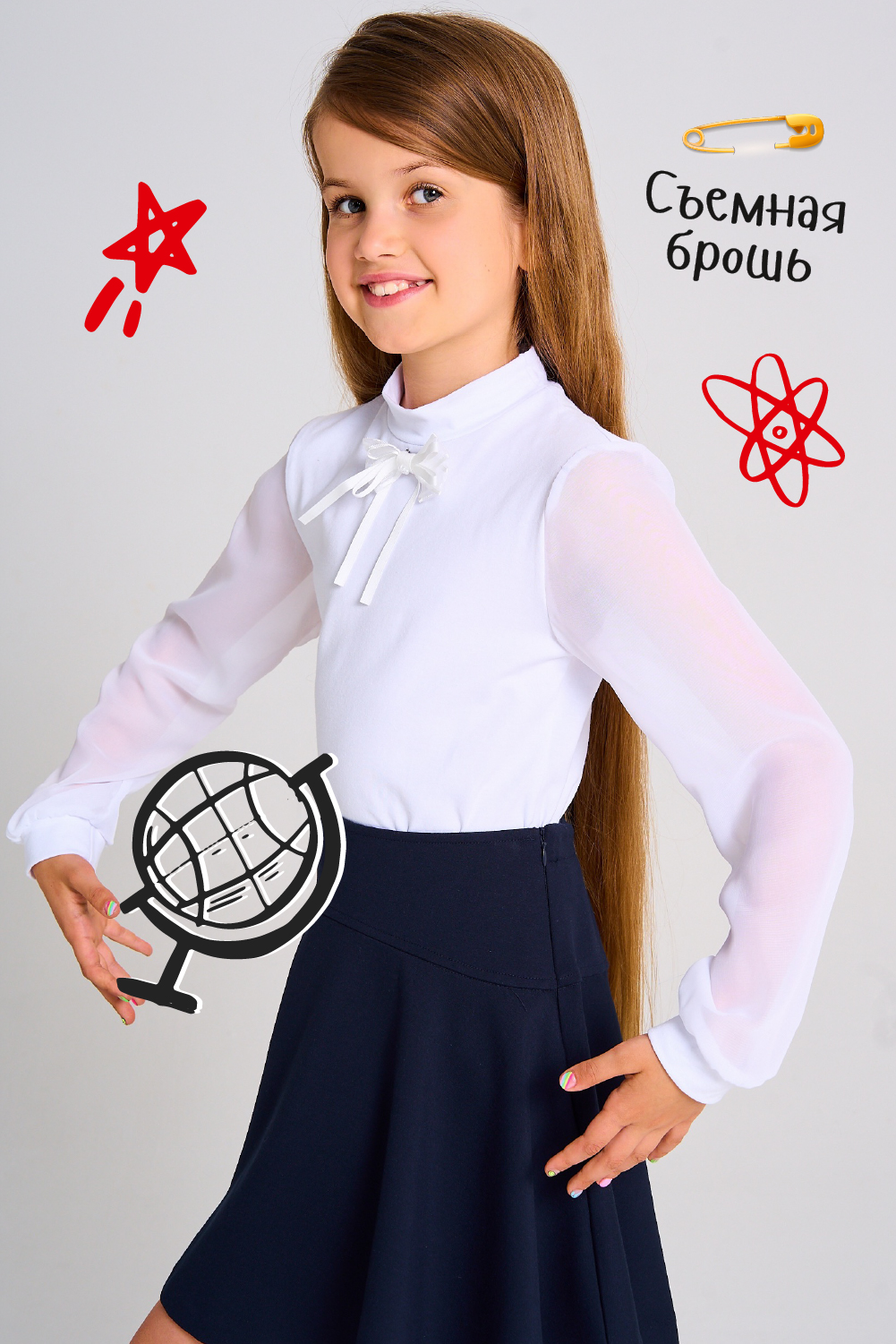 Блузка IVDT37 БШ0004 - фото 2