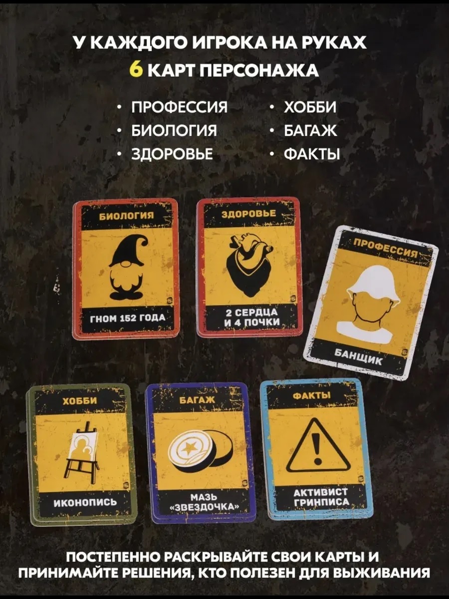 Настольная игра ТОТОША БУНКЕР-Б игра для компании 12+ - фото 4