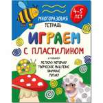 Детская книга БимБиМон Многоразовая тетрадь Играем с пластилином для детей 4-5 лет