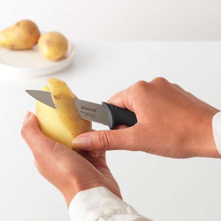 Нож для очистки овощей Brabantia Tasty+ темно-серый