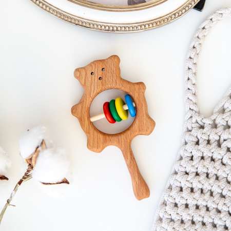 Игрушка Mag Wood погремушка Мишутка