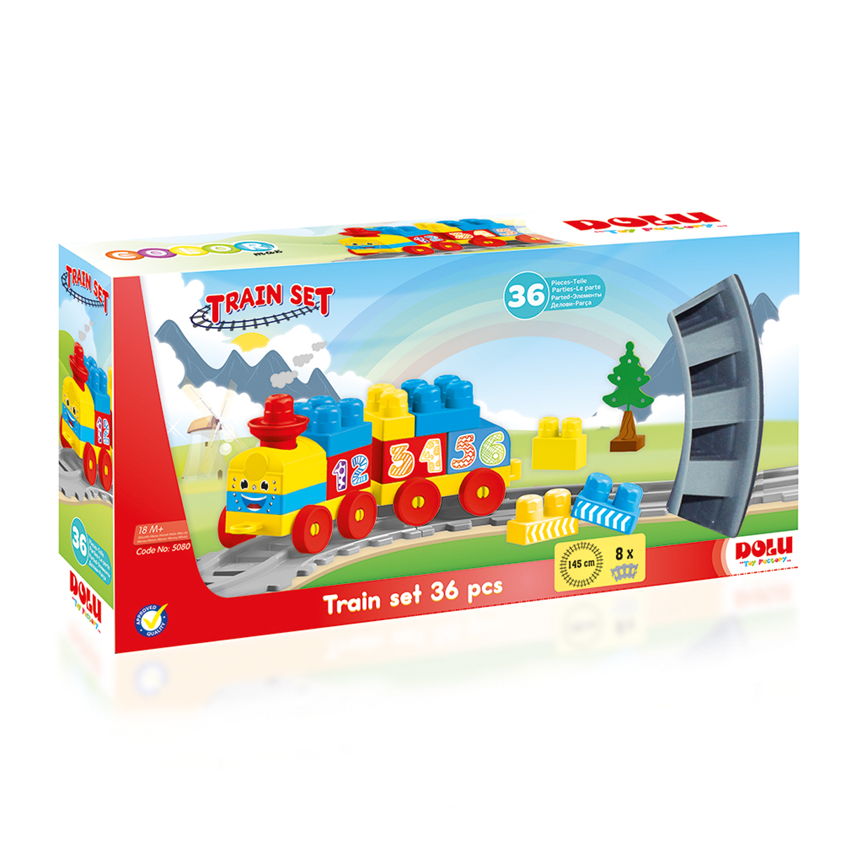Конструктор Dolu Train Blocks - фото 1