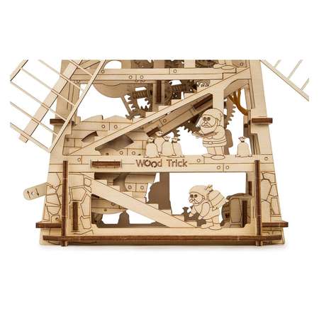 Конструктор Wood Trick Механическая мельница с мотором