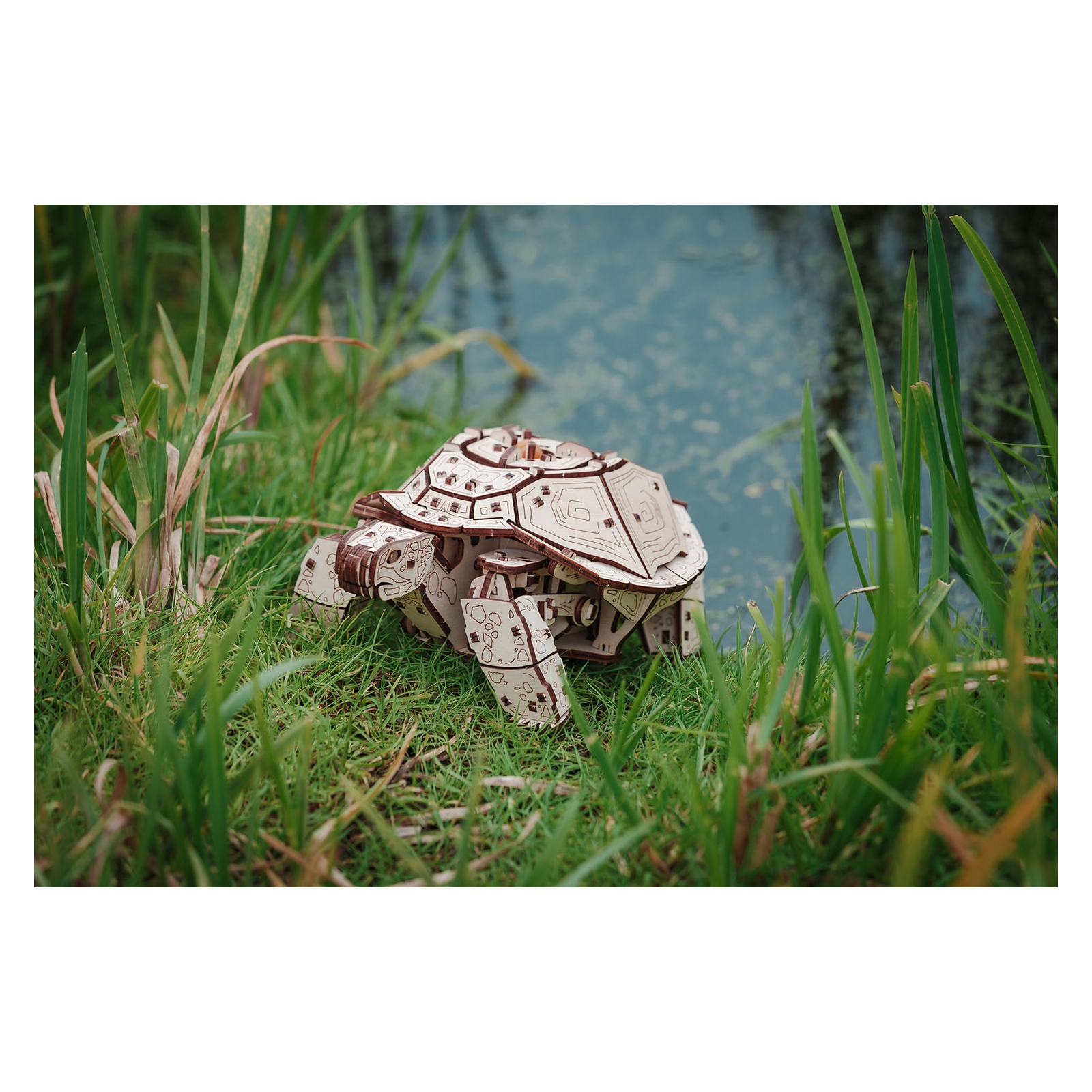 Конструктор Eco Wood Art Механическая черепаха деревянный - фото 9