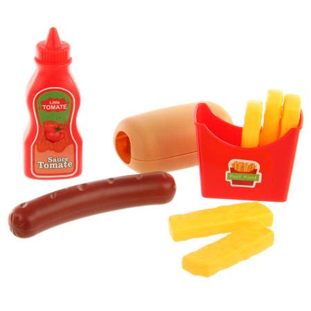 Игровой набор Veld Co тележки и корзинки, прилавок, касса, продукты