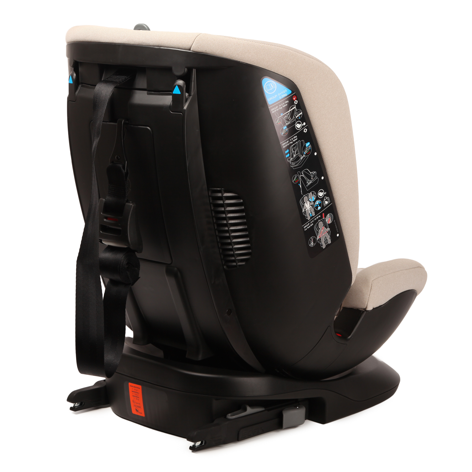 Автокресло Olsson Grow Fast Beige Isofix 0+/1/2/3 (0-36 кг) - фото 5