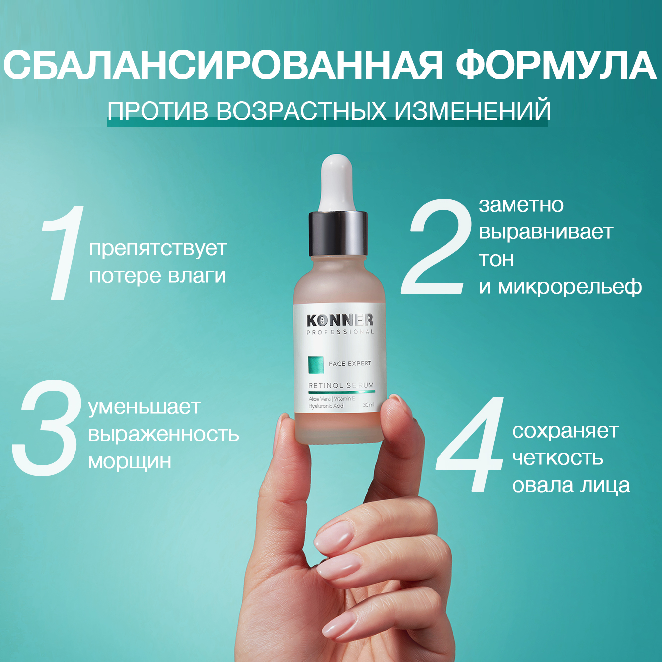 Сыворотка KONNER Антивозрастная 30 мл - фото 3