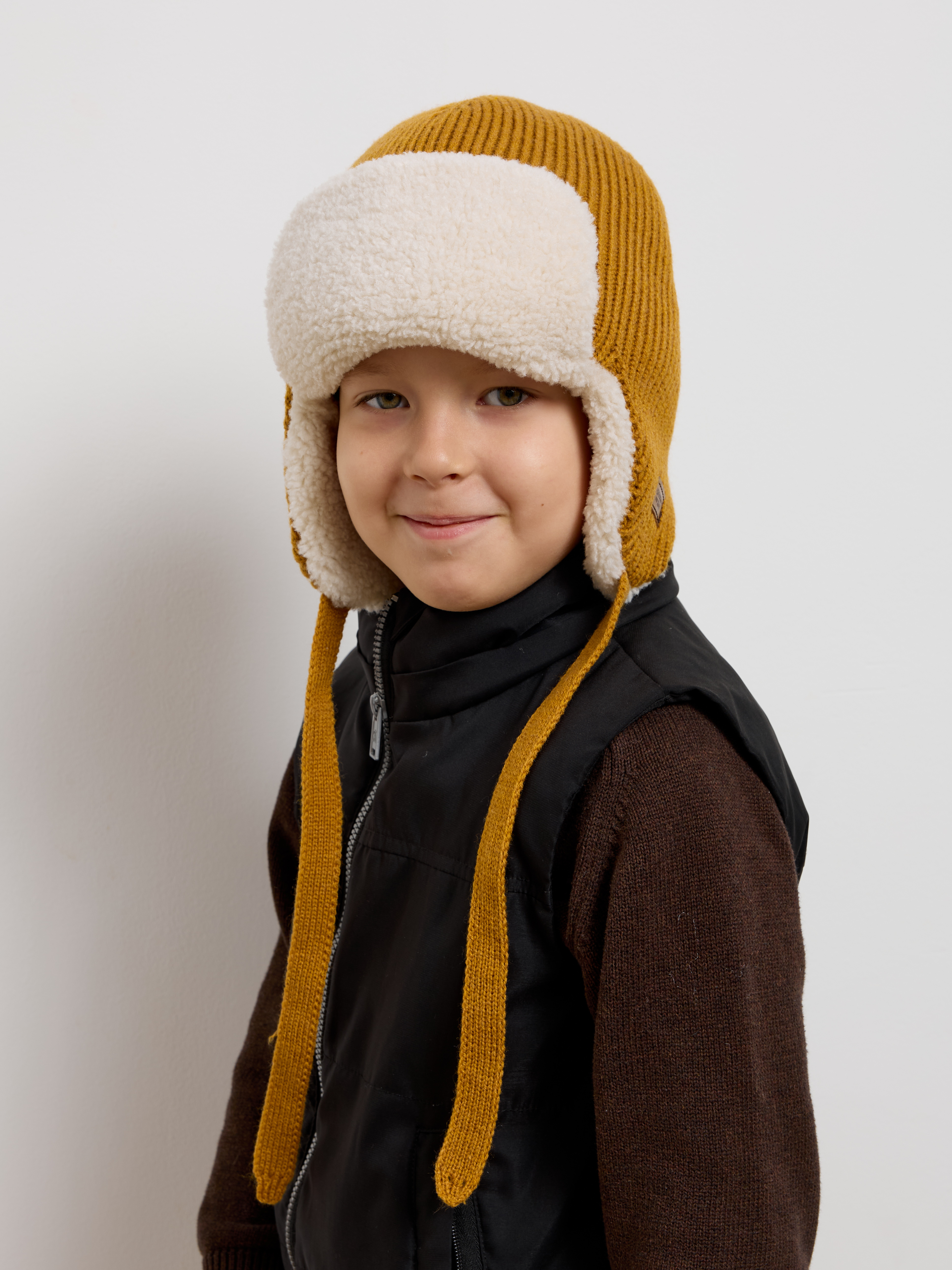 Шапка-ушанка Starkoff Kids Д301118 - фото 5