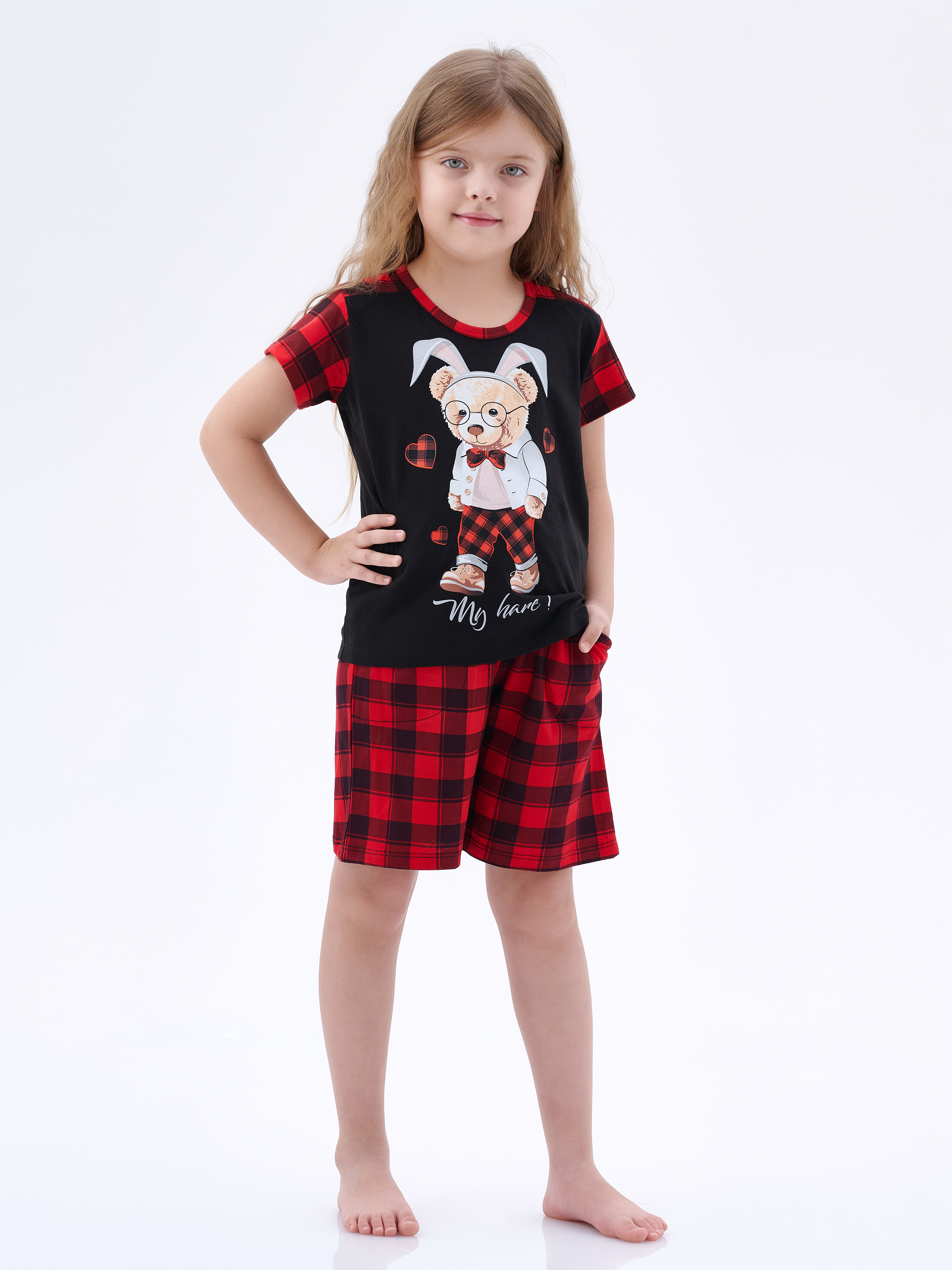 Пижама КрутышОк Т-030 черный, красный - фото 4