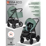 Коляска 2в1 JOVOLA Tessa Eco Te 01 шалфей