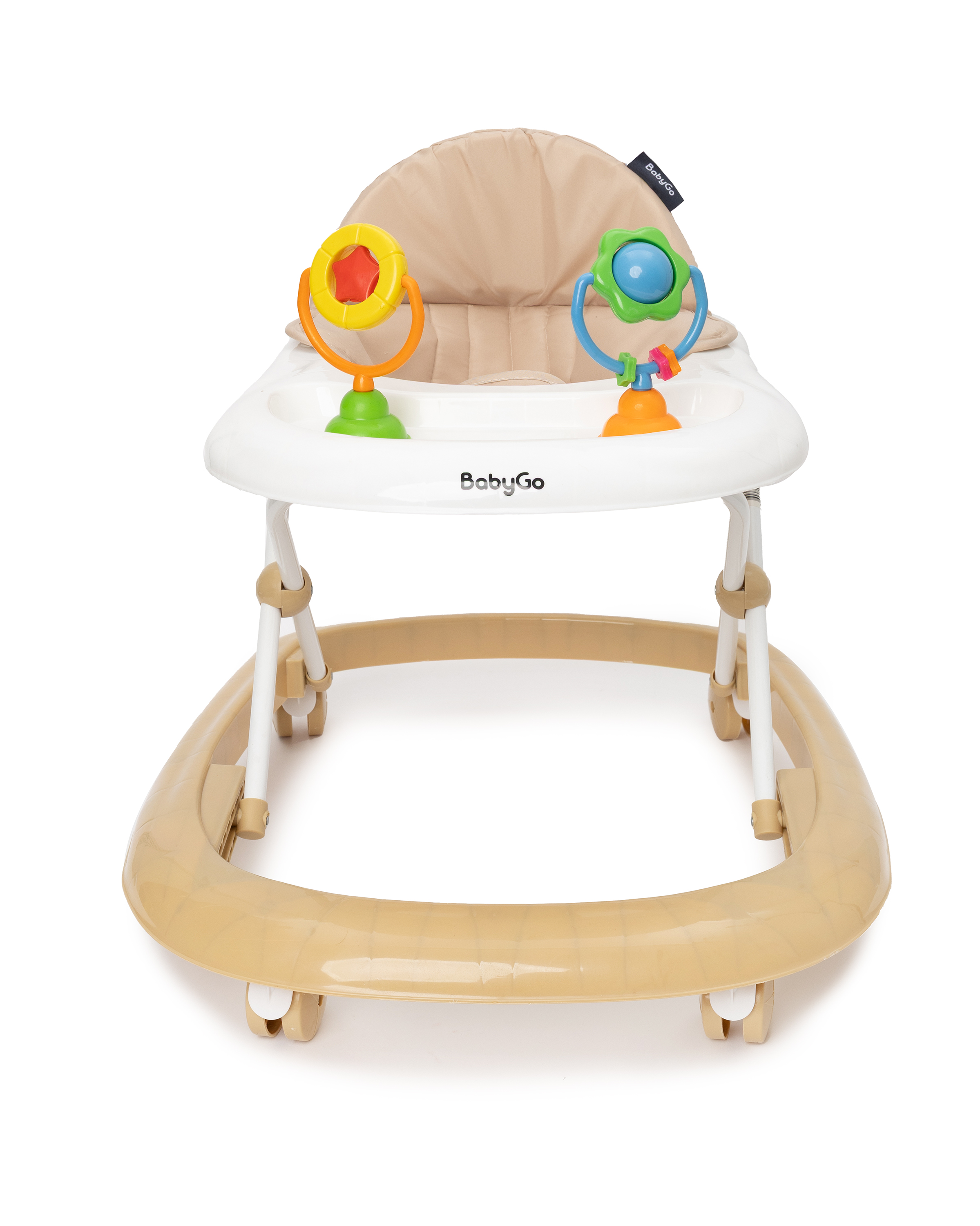 Ходунки BabyGo Walker бежевый - фото 1