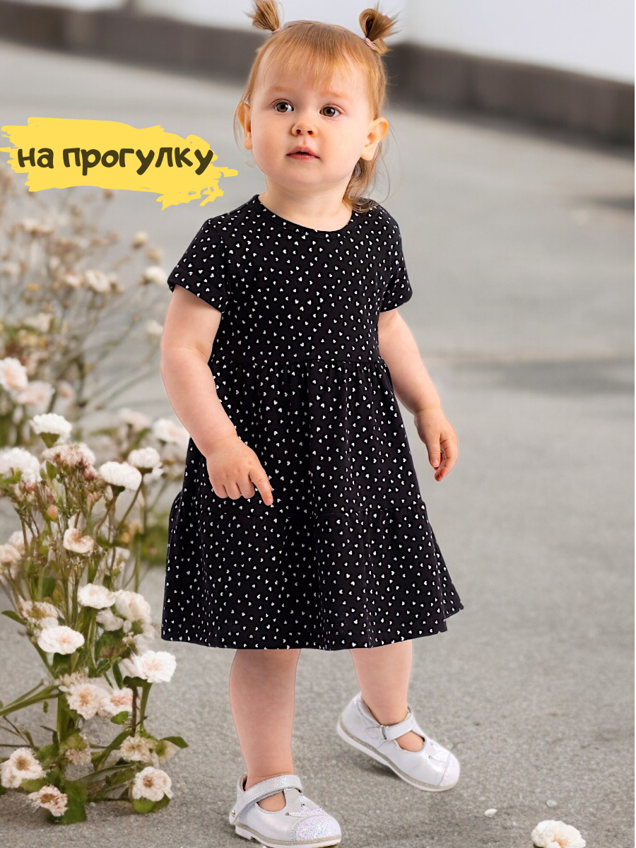 Платье Linas baby 1759-15 Черный - фото 7