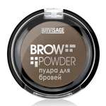 Тени для бровей Luxvisage тон 3 Grey brown