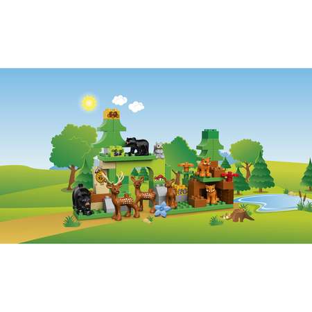Конструктор LEGO DUPLO Лесной заповедник блочный