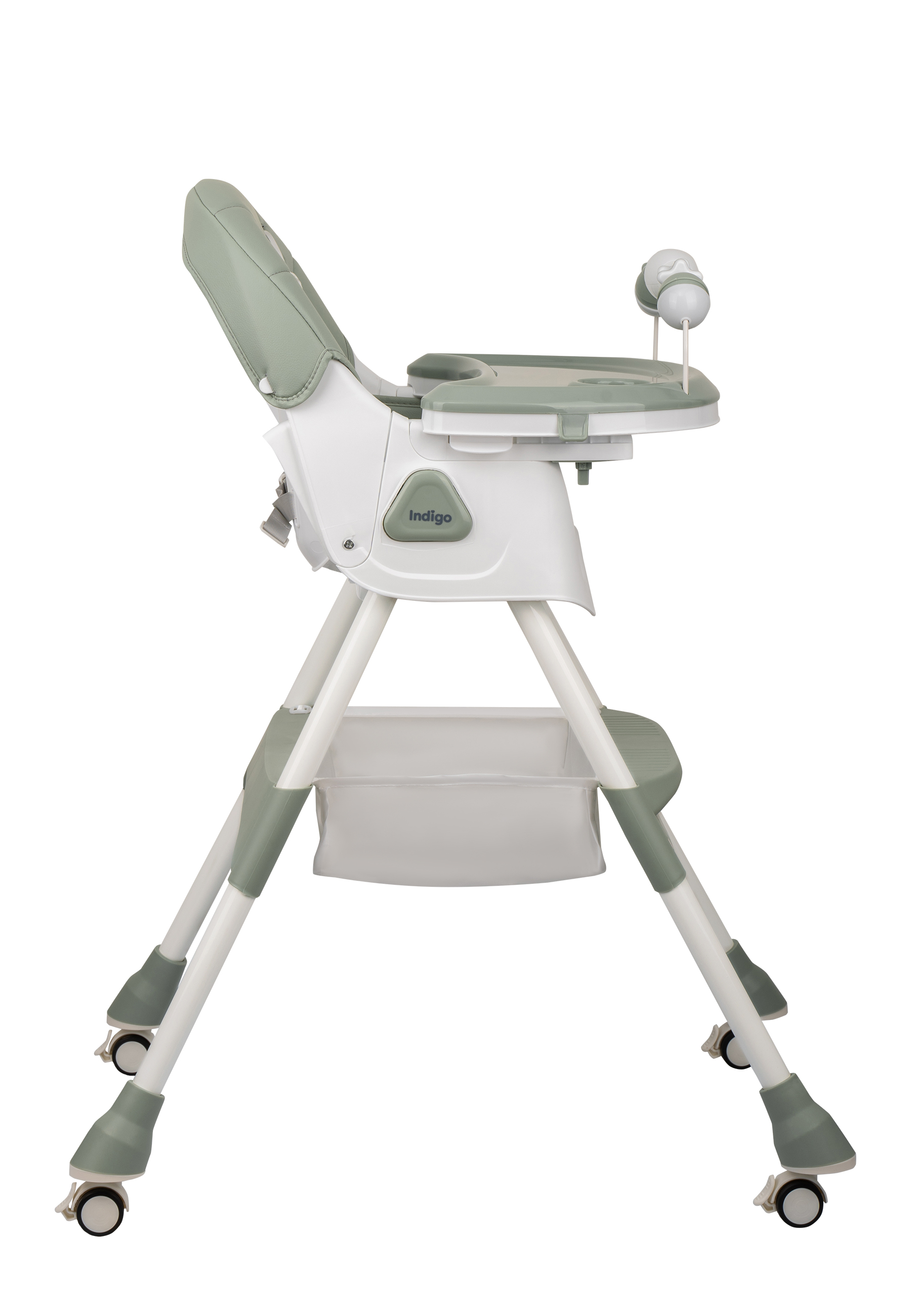 Стульчик для кормления Indigo Corn Flex зеленый-серый - фото 3