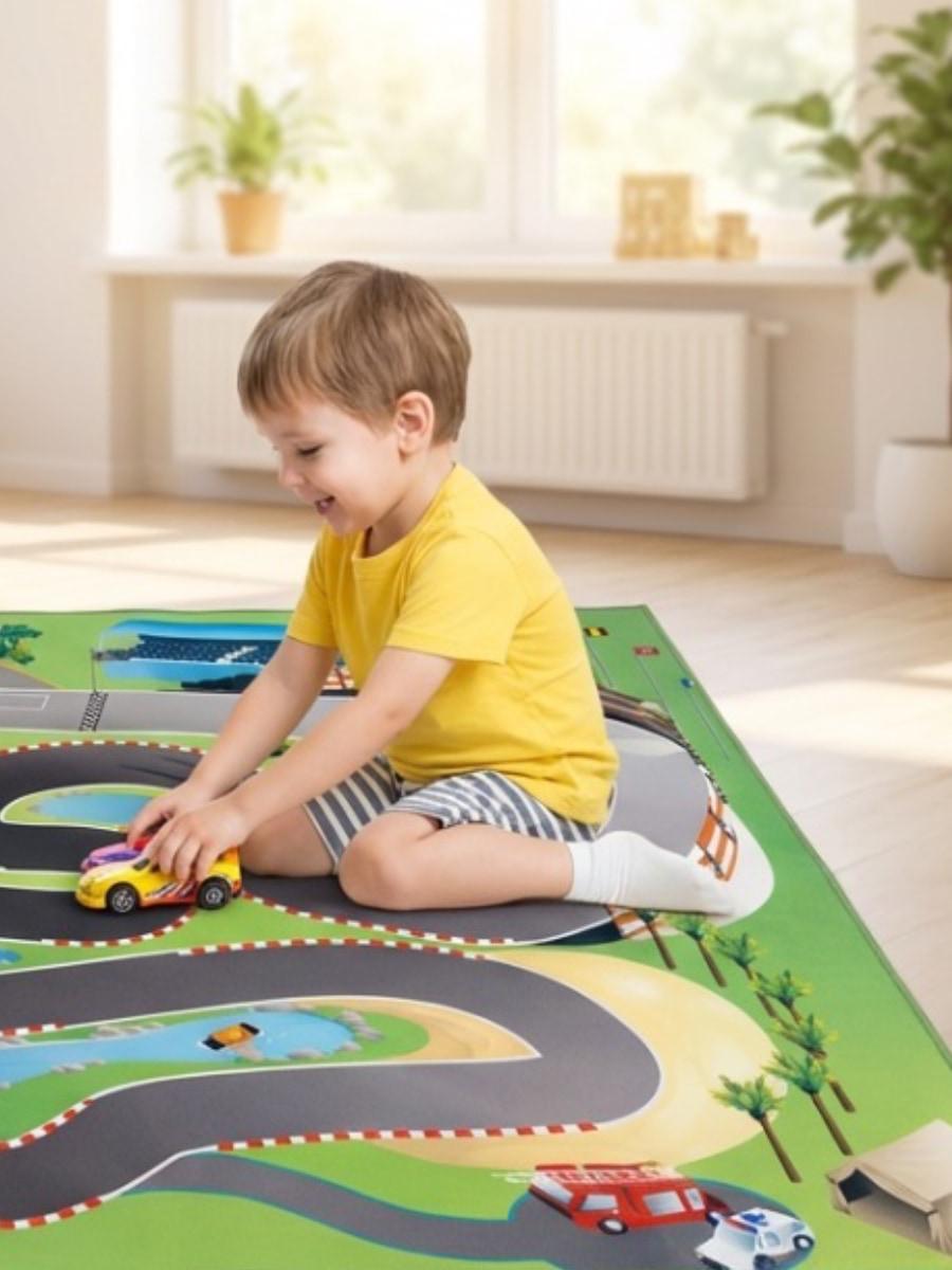 Детский складной коврик Achoka Гоночный трек 150 x 100 см 1 шт. - фото 2