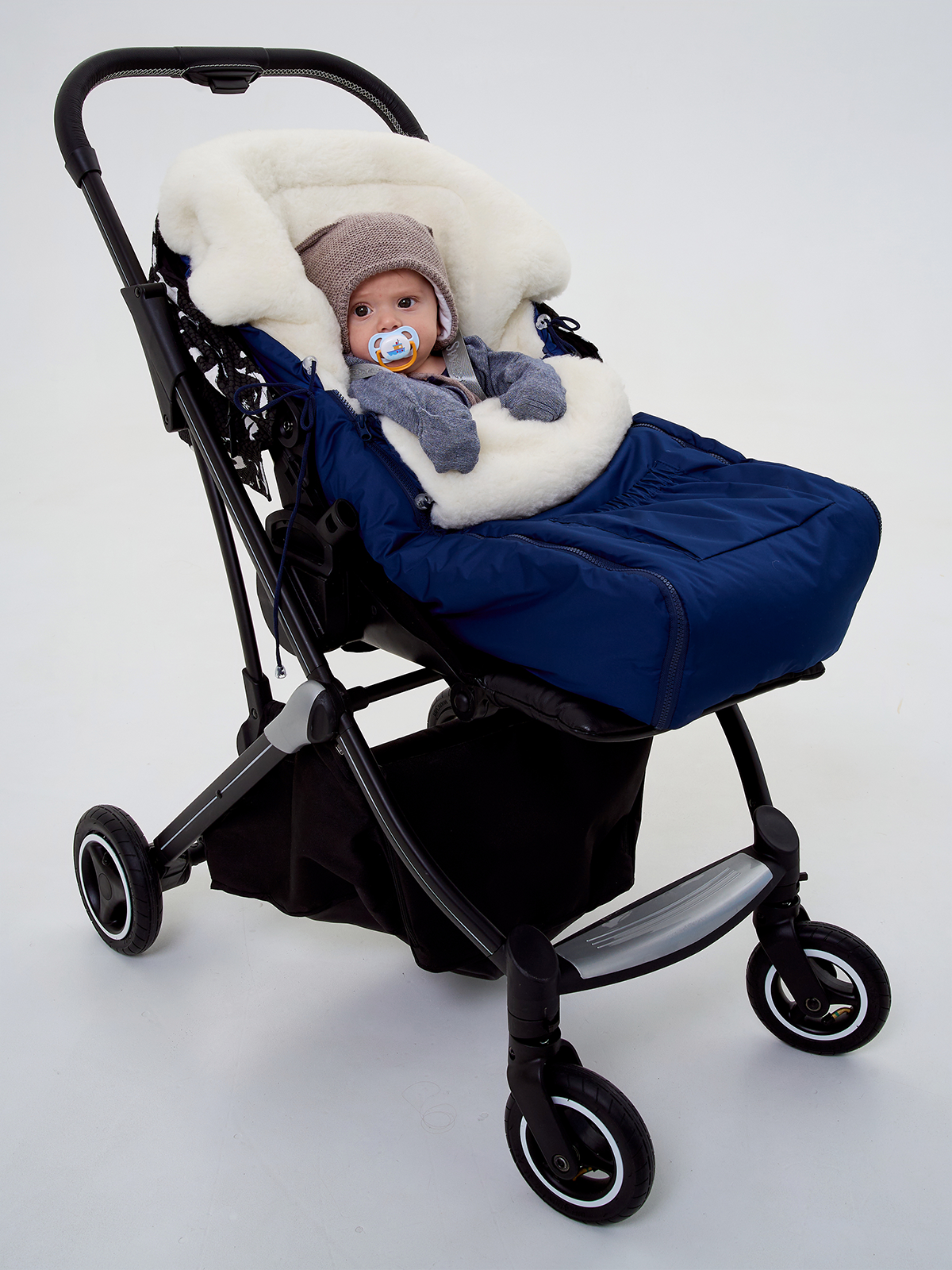 Конверт в коляску Осьминожка Трансформер синий - фото 9