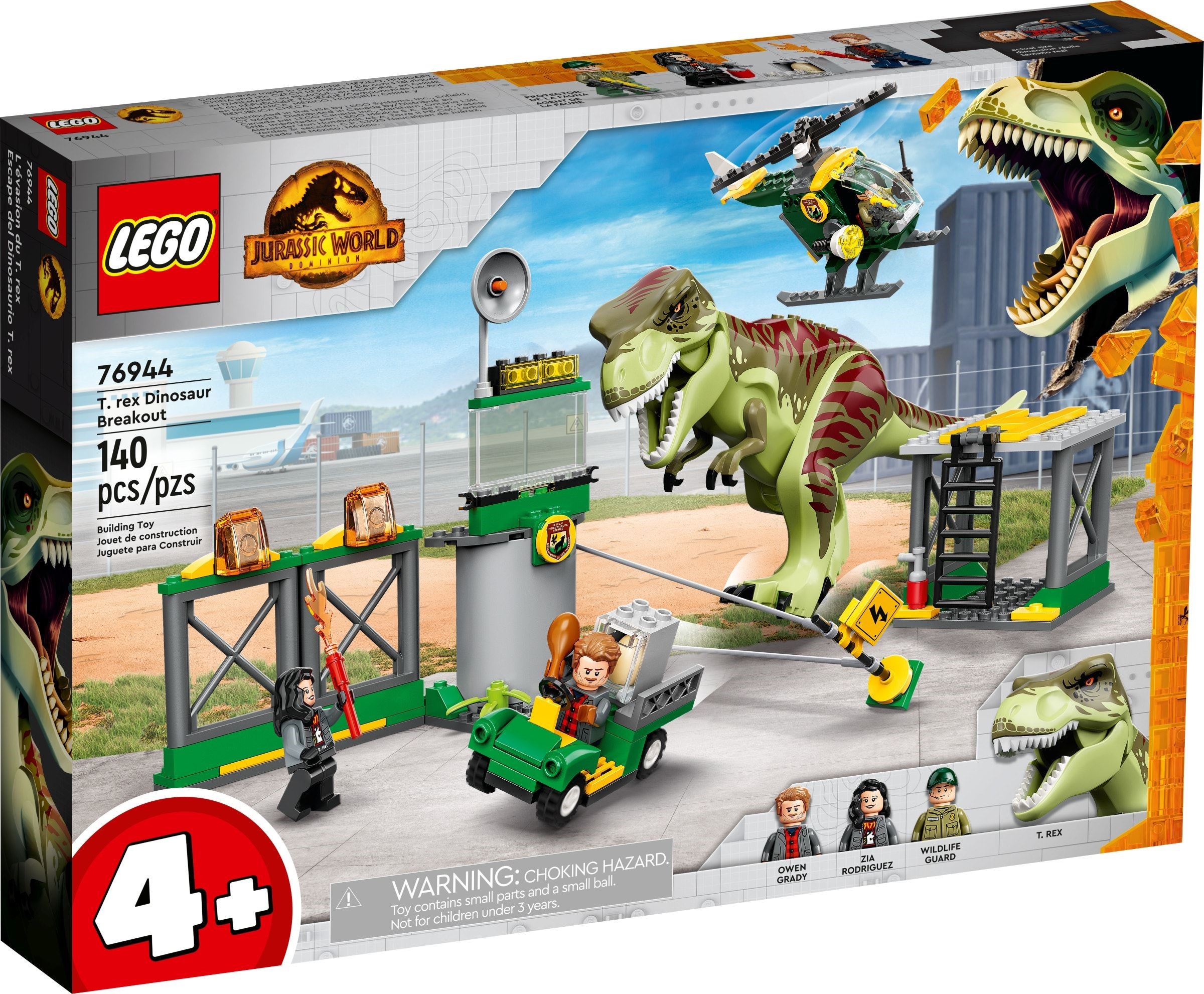 Изображение товара Конструктор LEGO Jurassic World Прорыв Тираннозавра 76944 210 деталей для детей