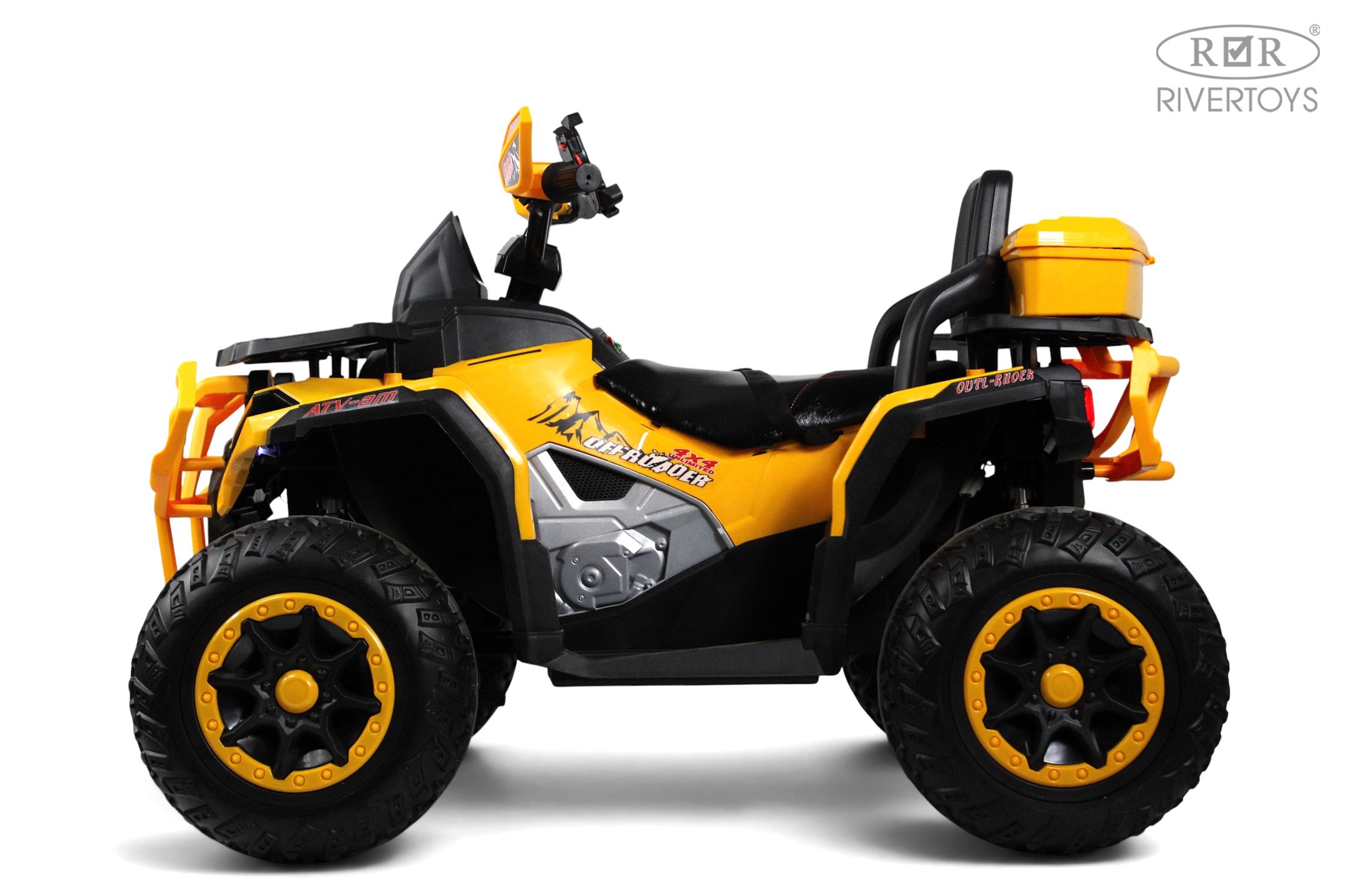 Электромобиль RIVERTOYS Z111ZZ-NEW-YELLOW С пультом ДУ - фото 3