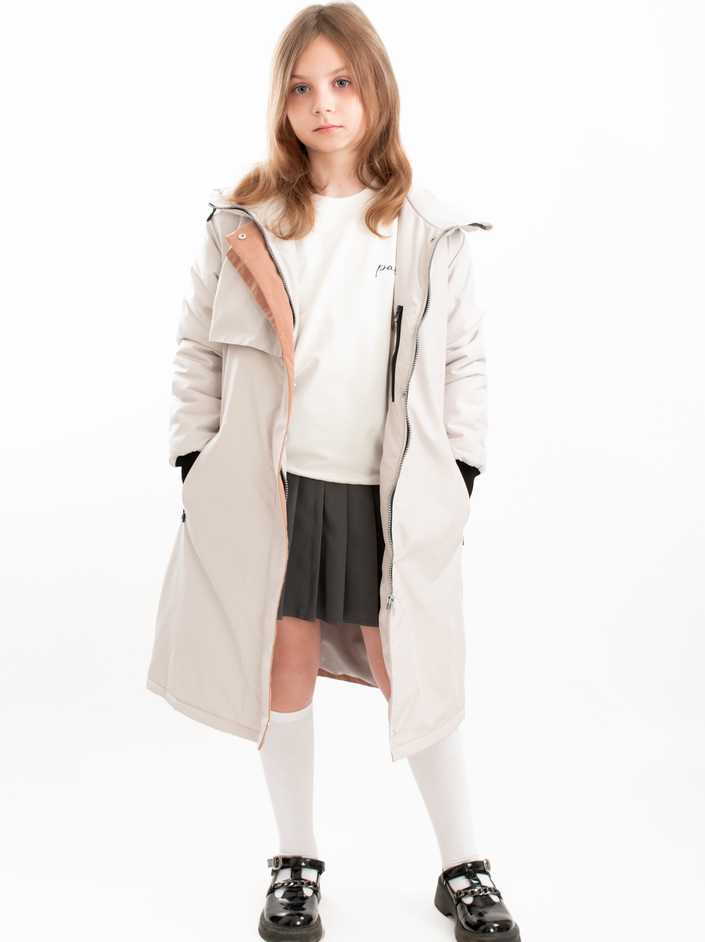 Пальто AllisZhuk 00_150_476/жемчужный - фото 1