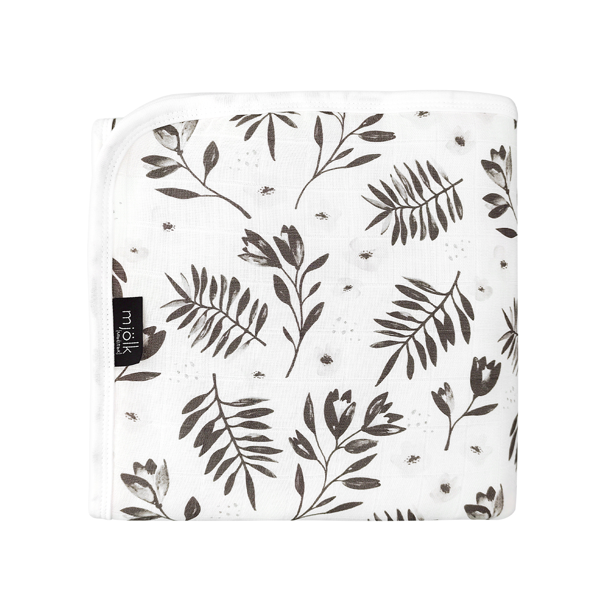 Одеяло Mjolk Цветы Муслиновое утеплённое 75 x 100 см хлопок - фото 1