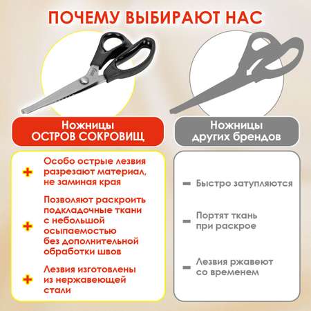 Ножницы портновские Остров Сокровищ