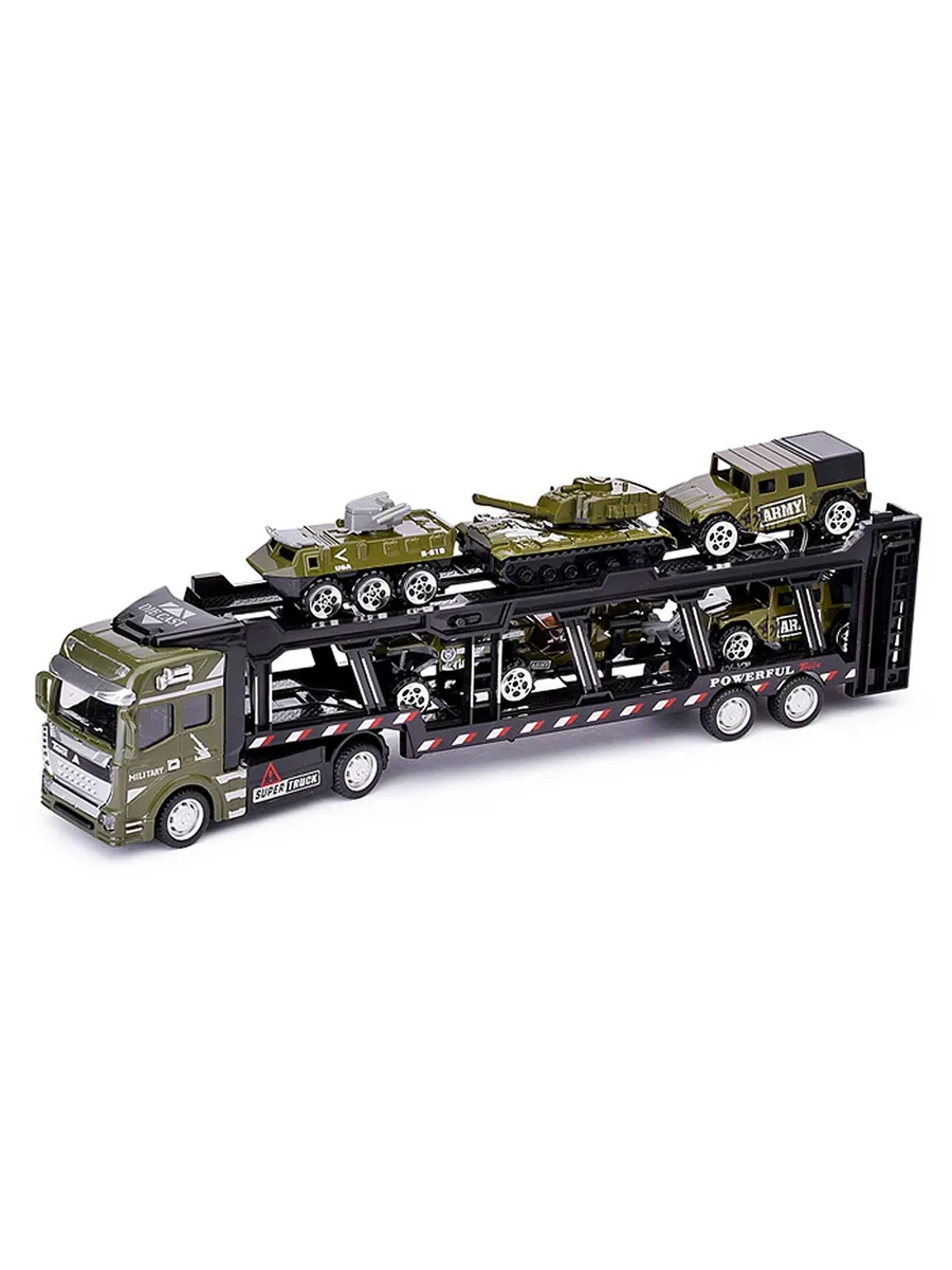 Автовоз CyberToy Автовоз с военной техникой KS-110 - фото 8
