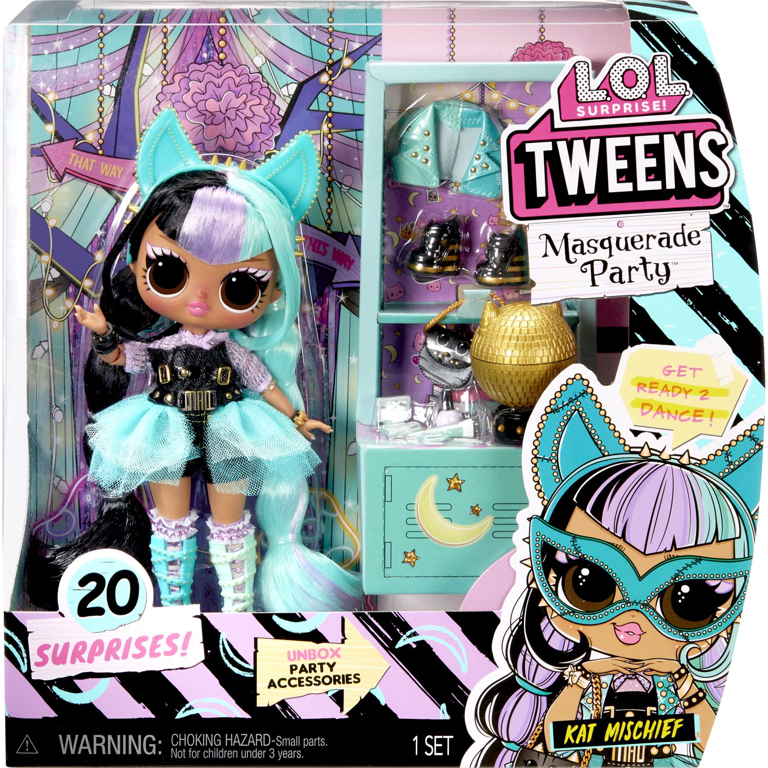 Кукла модельная L.O.L. Surprise! Tweens Masquerade Kat Mischief 584117EUC - фото 6