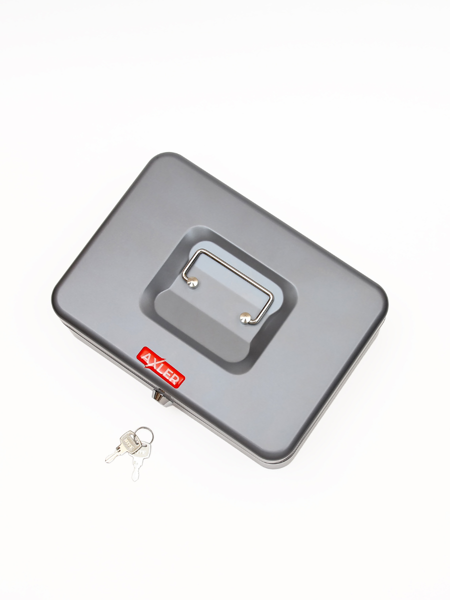 Ящик для денег AXLER металлический кэшбокс для хранения - фото 8