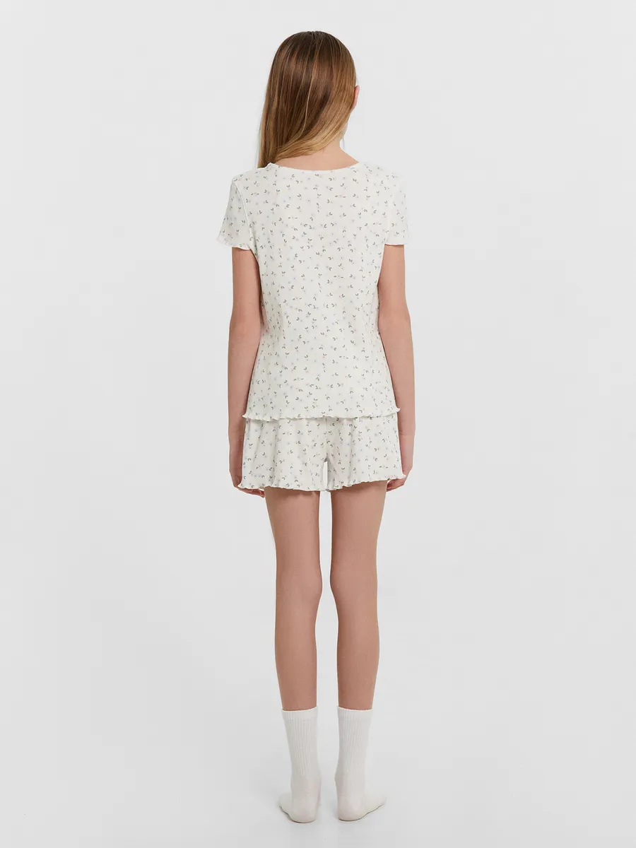 Пижама Mark Formelle (Марк Формэль) 567752/цветочки на молочном - фото 5