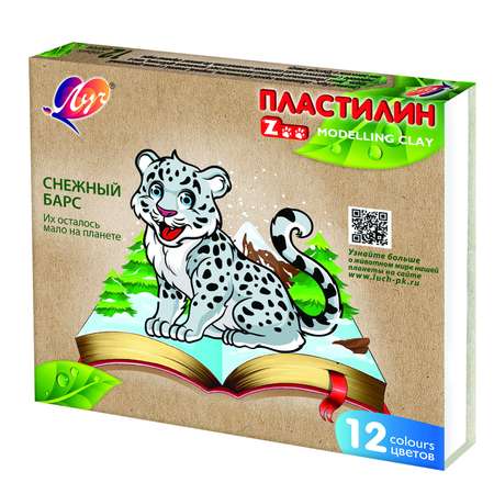 Пластилин Луч 12 цв.