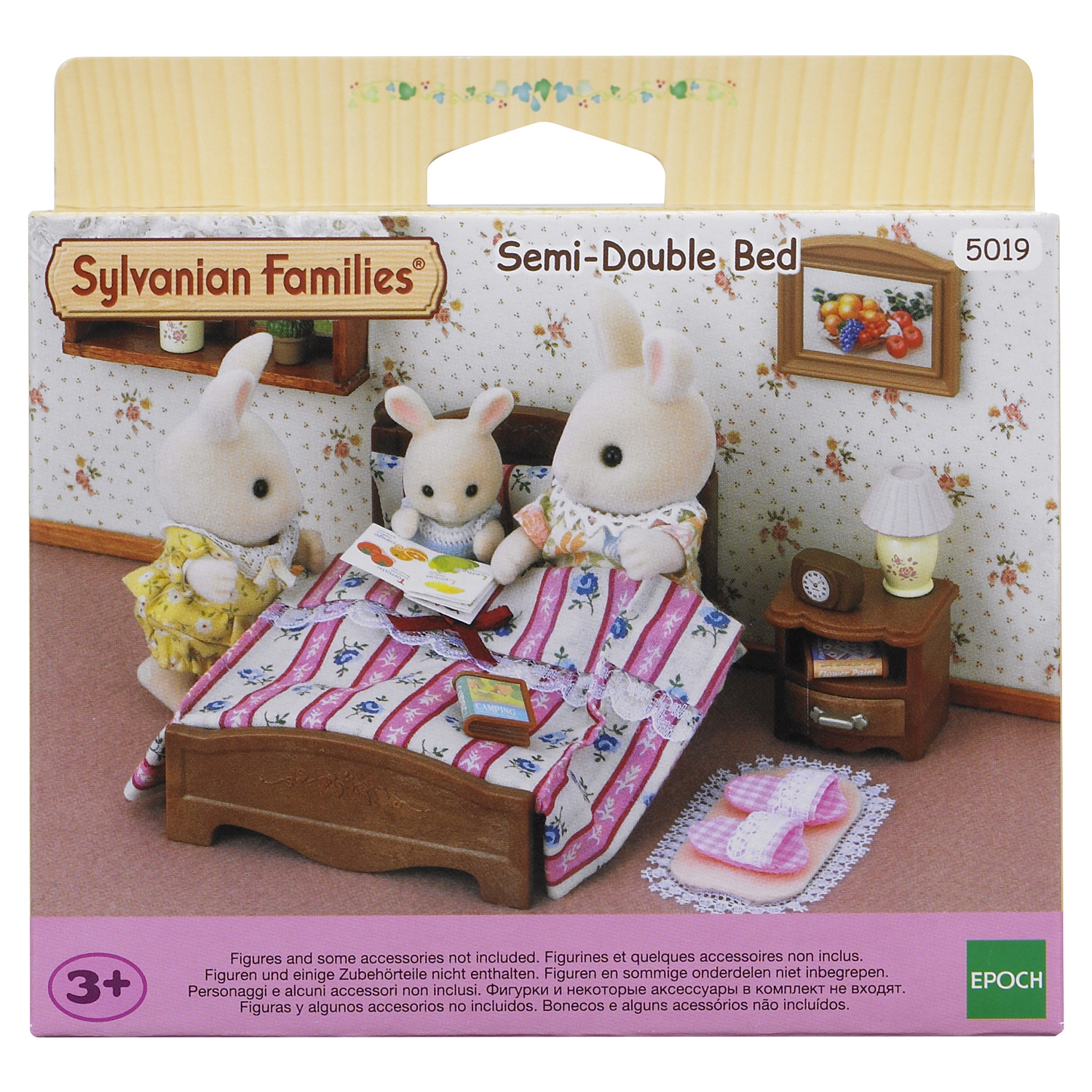 Игровой набор Sylvanian Families Большая кровать и тумбочка - фото 3