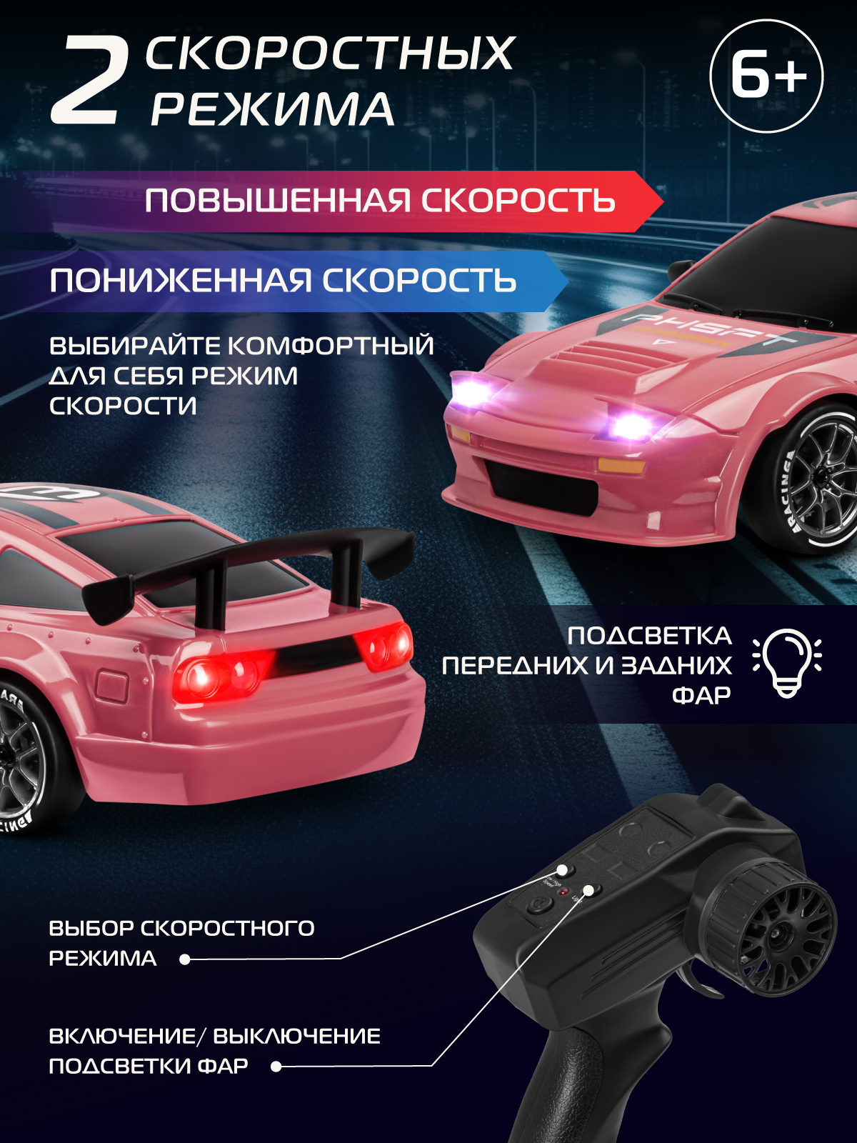 Автомобиль РУ AUTODRIVE 1:24 - фото 5